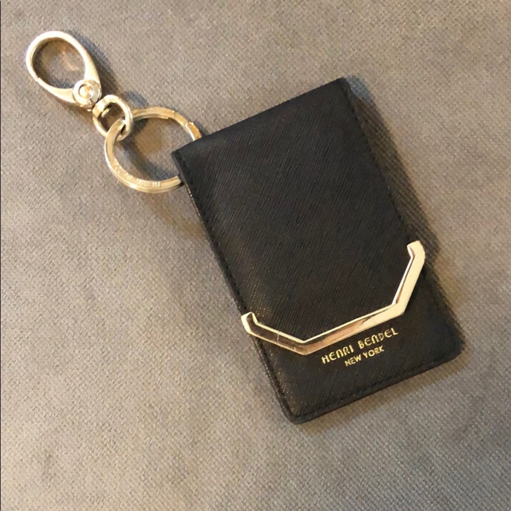 Henri Bendel card holder keychain